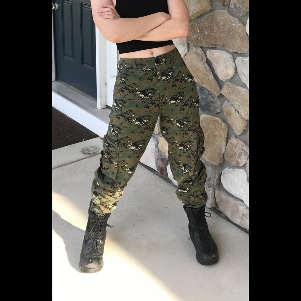 Camo cargo pants